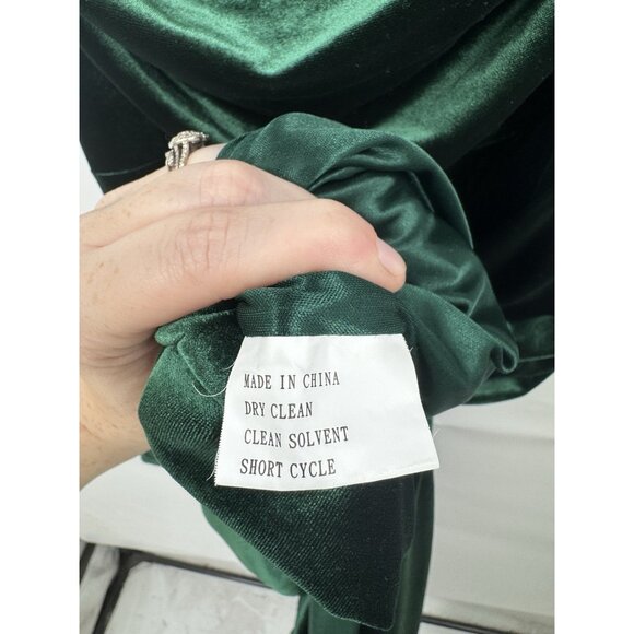 Revelry Sienna Velour Maxi Dress Women Plus Size 20 Emerald Green Festive - Picture 5 of 10